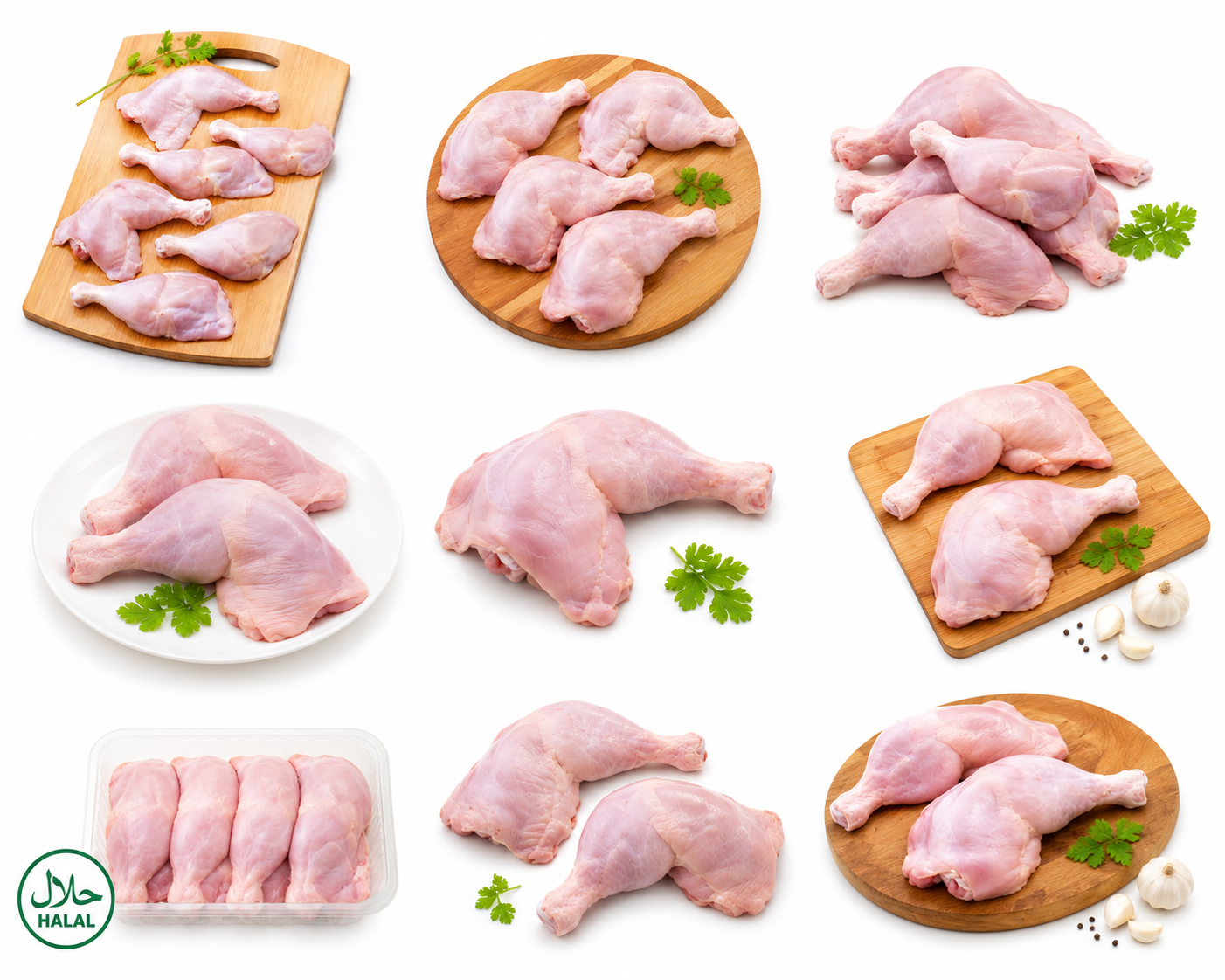 Halal Chicken Legs – 5kg remove skin with small pieces