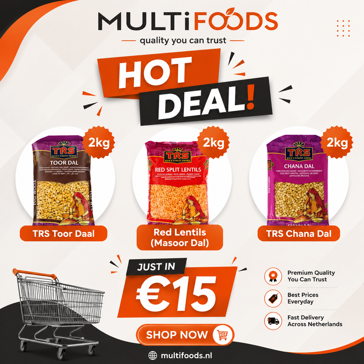 Lentils hot deal 2kg (3packets)