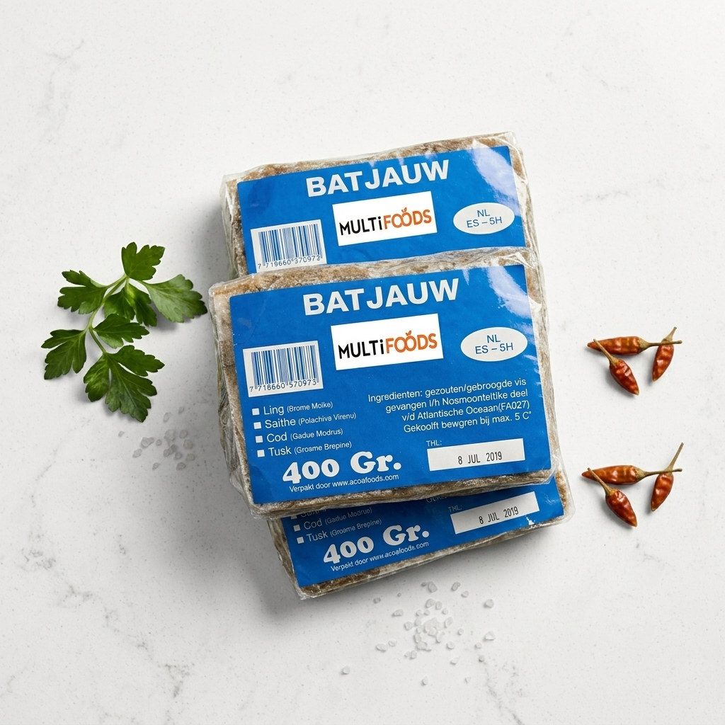 Batjauw / Bakkeljauw 400g – Premium Salted Dried Fish
