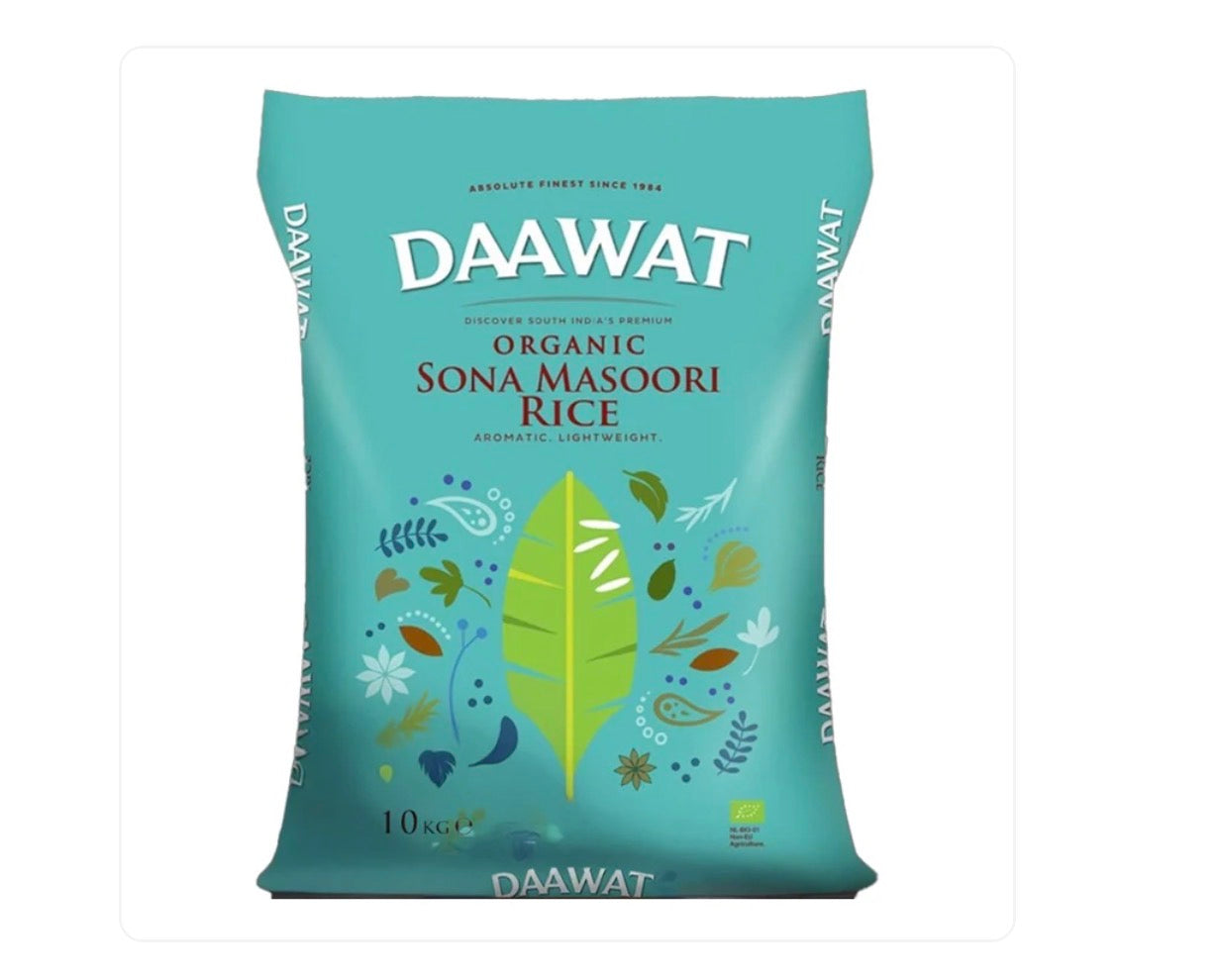 Daawat ORGANIC Sona Masoori Rice 10 kg