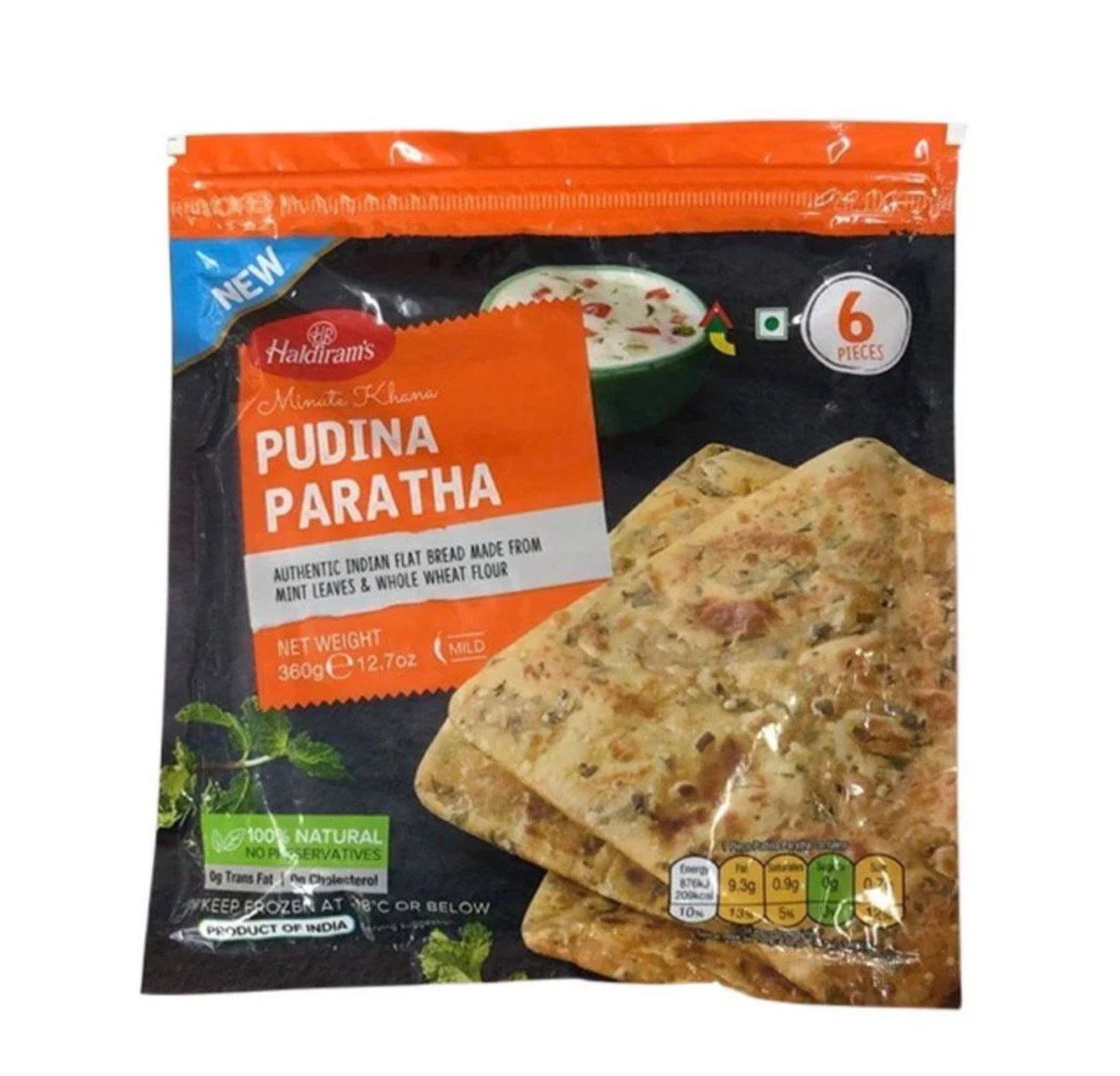 Haldiram's  Frozen Pudina Paratha 360g