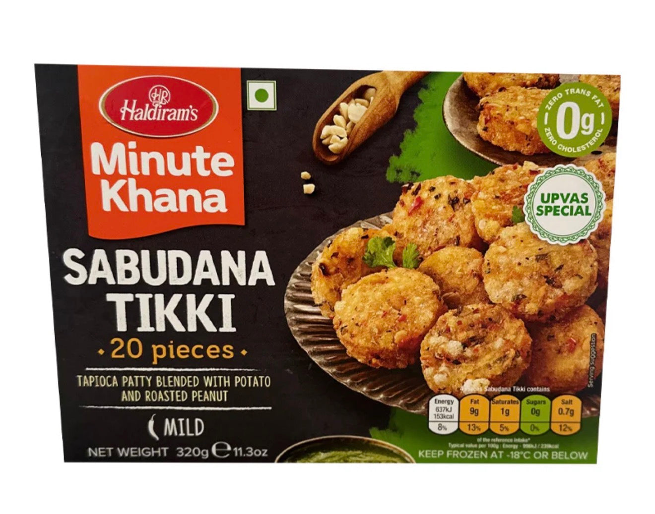 Haldiram's  Frozen Sabudana Tikki 320g