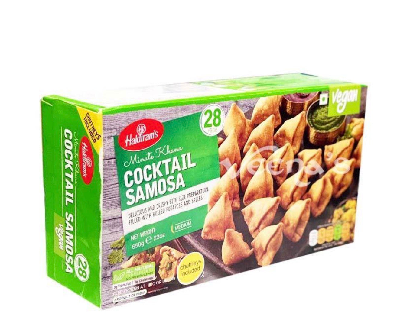Haldiram's Frozen Cocktail Samosa Vegan 650g