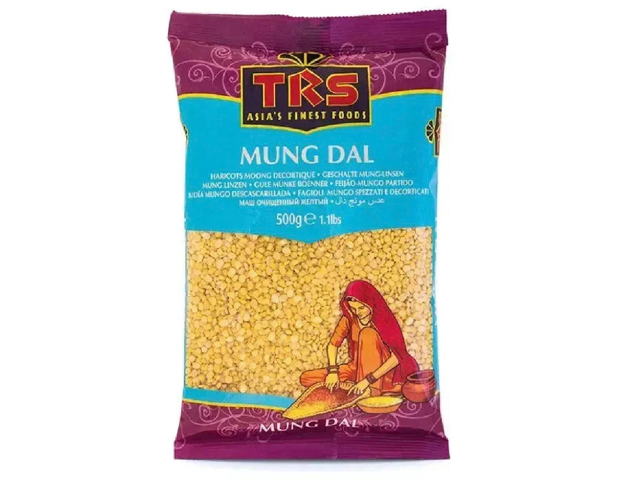 TRS Mung Dal 500g (Washed Mung Beans)