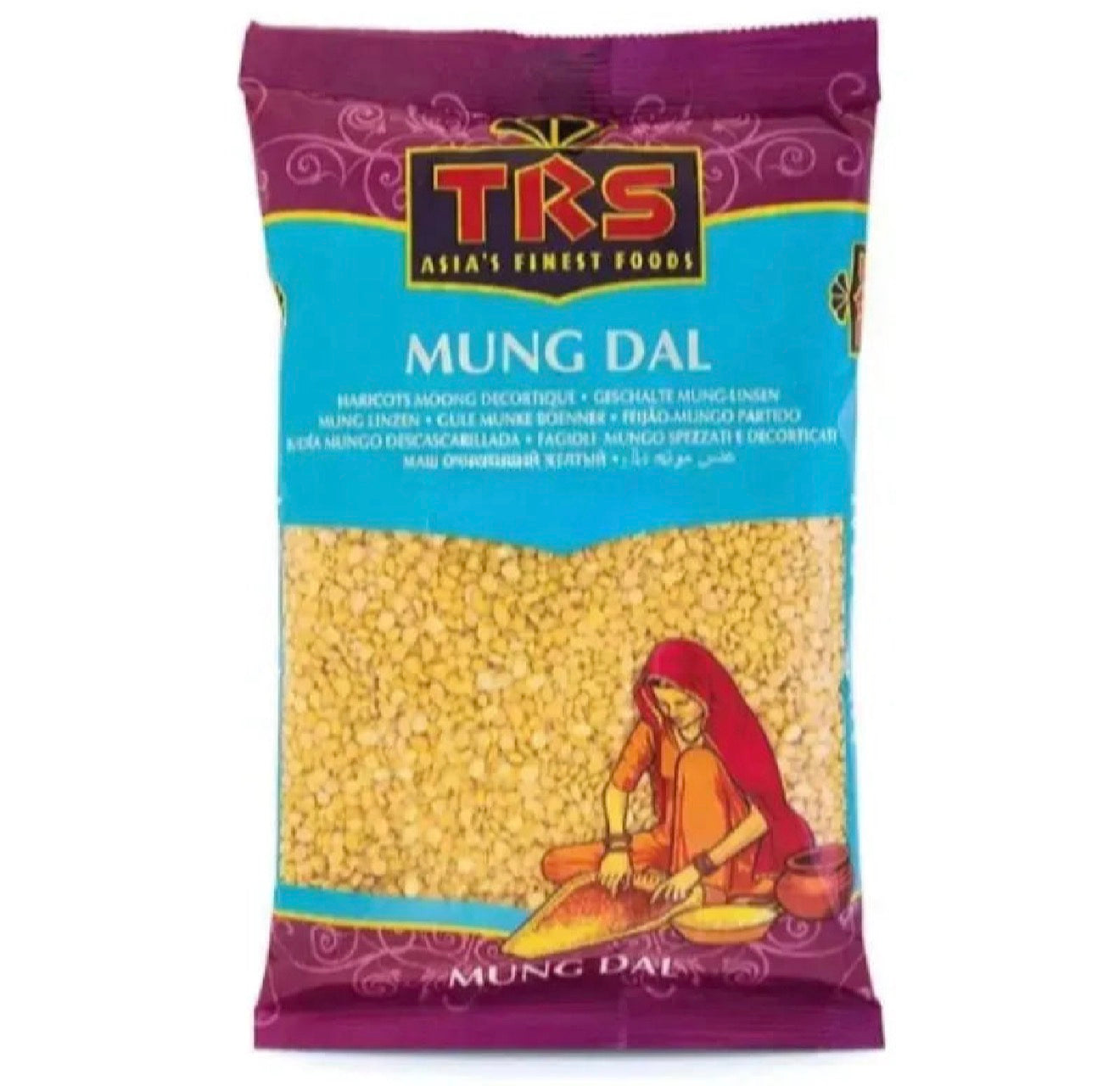 TRS - Moong/ Mung Dal (Peeled/Washed Mung Beans) 1Kg