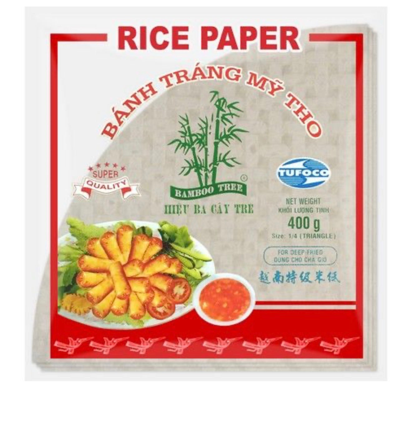 BAMBOO TREE  Rice Paper Spring Roll Triangle 400g