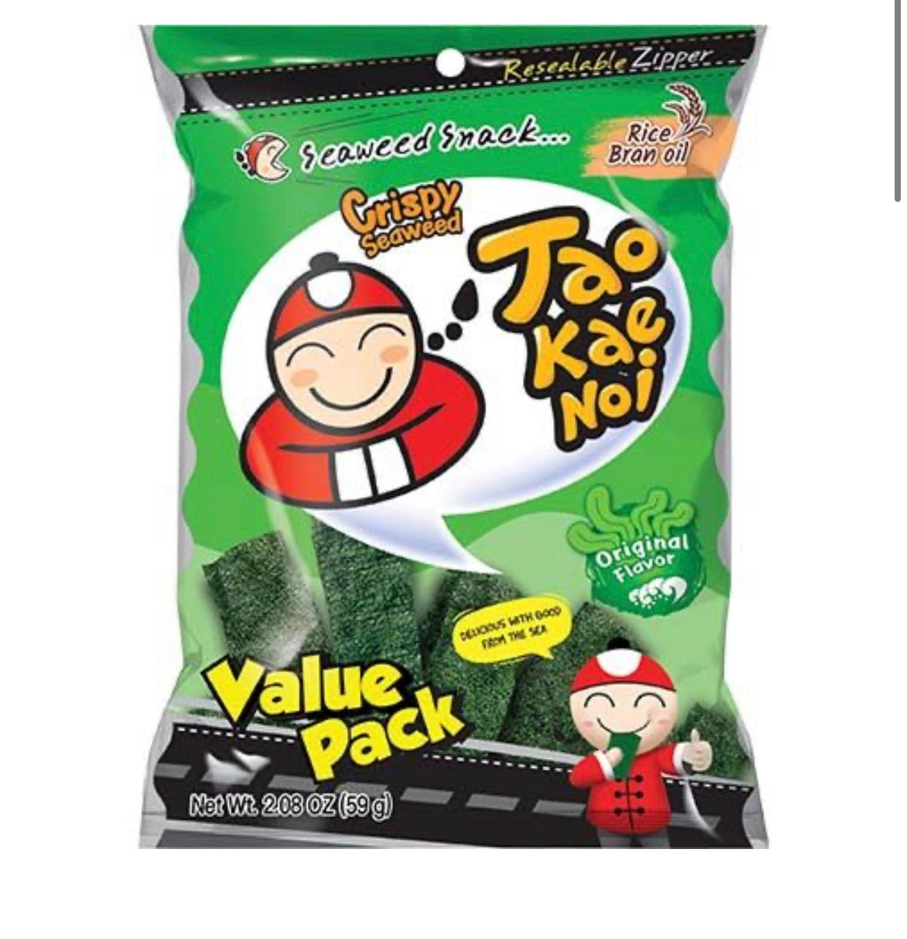 TAO KAE NOI  Seaweed Snack Crispy Original 59g