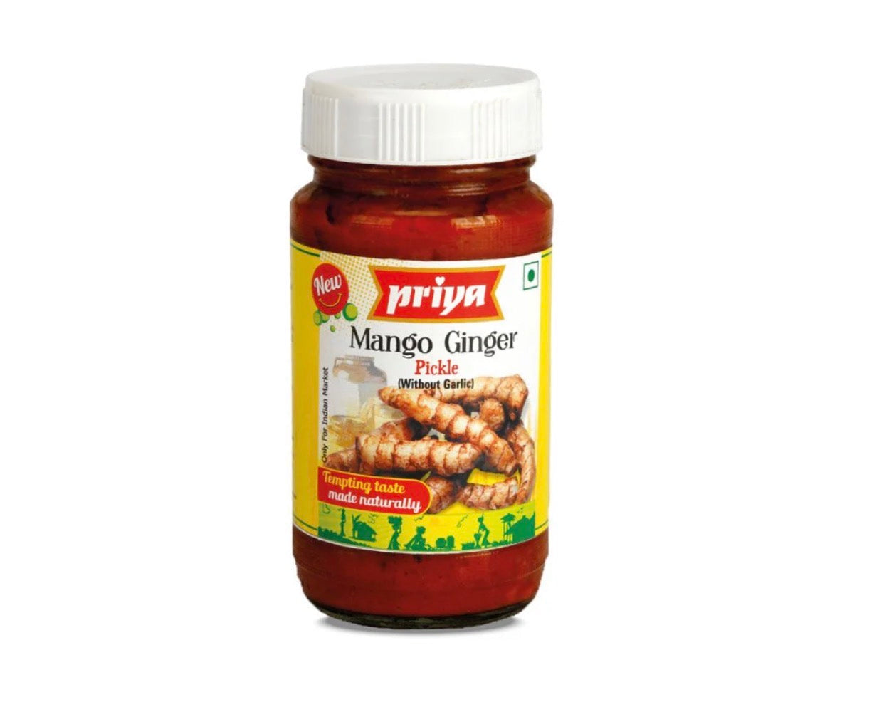 Priya Mango Ginger Pickle (Without Garlic) 200g