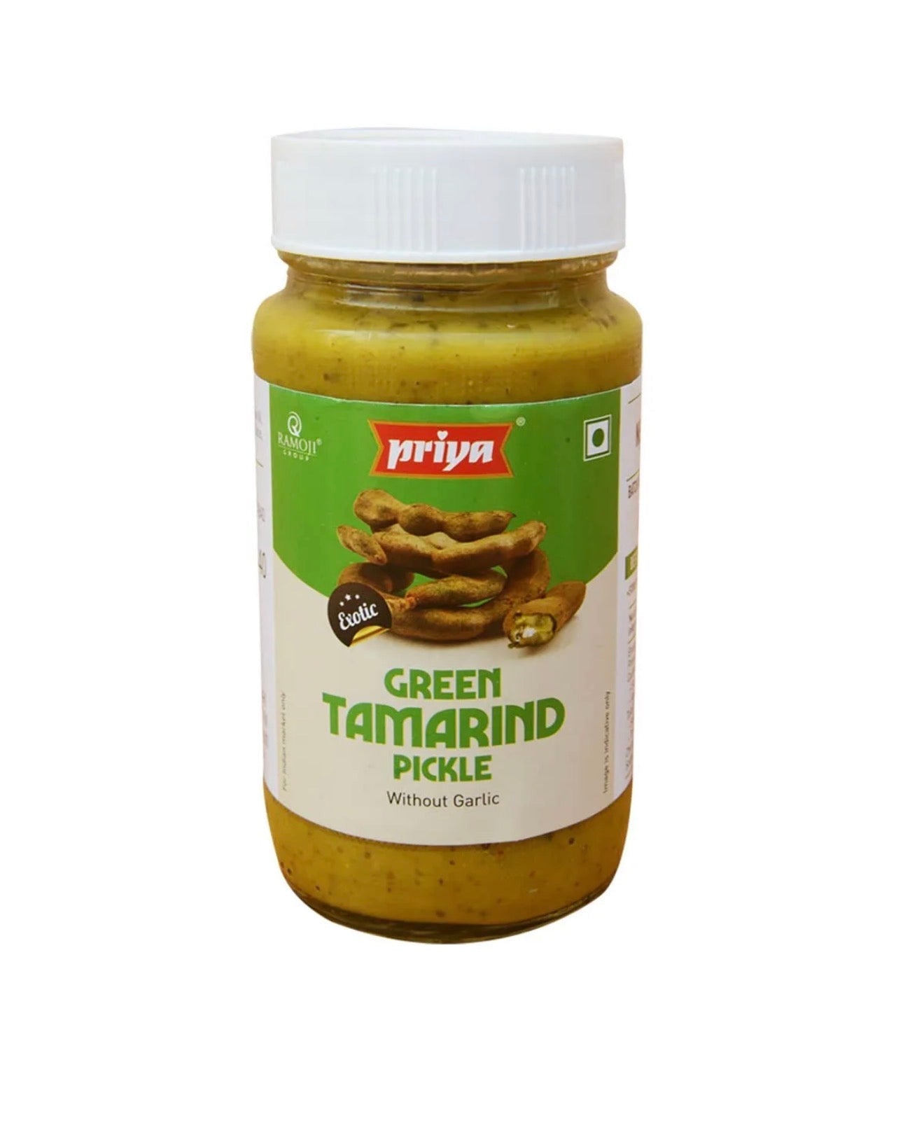 Priya Green Tamarin Pickle (Without Garlic) 300g