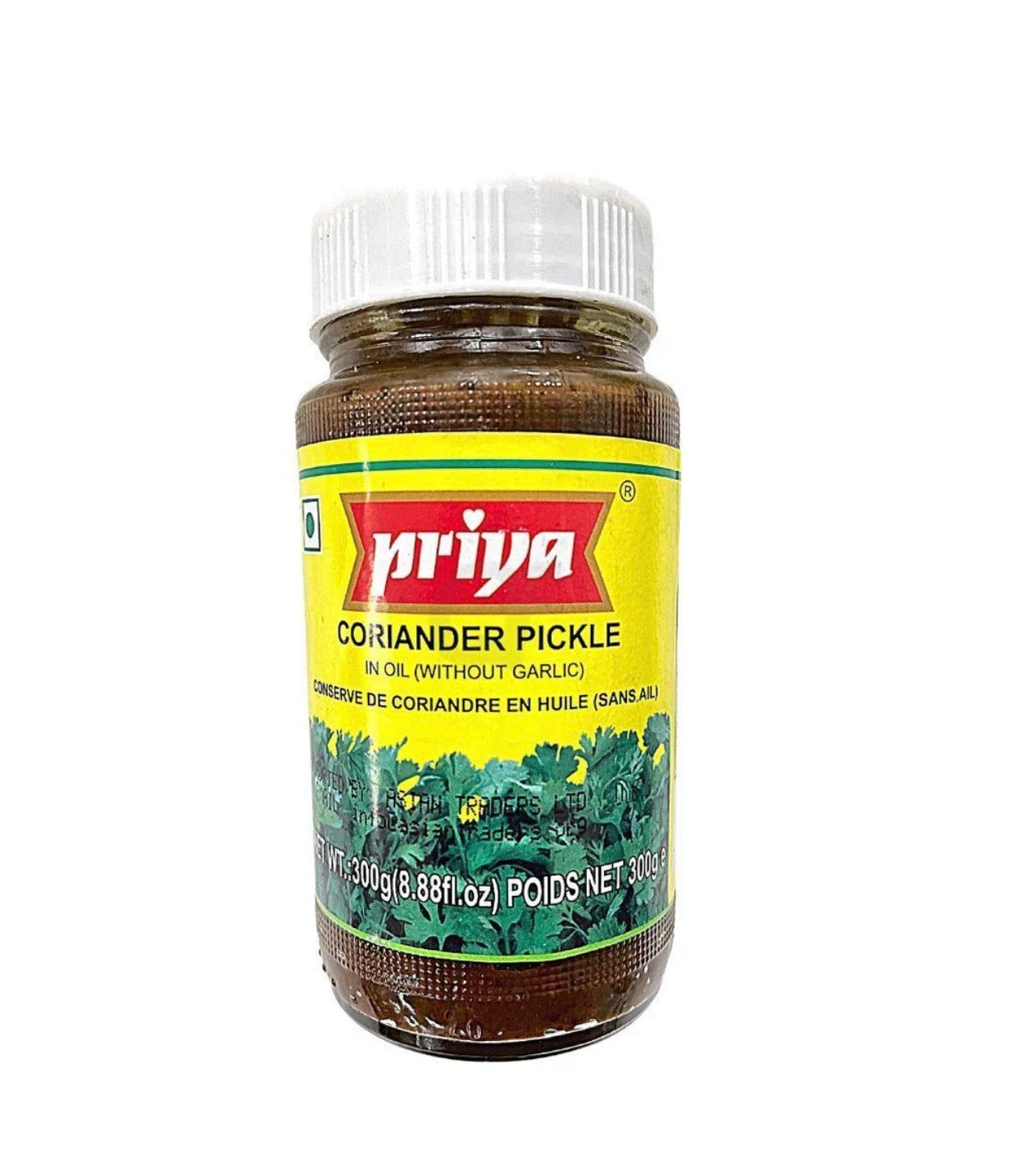 Priya Coriander Pickle  (Without Garlic) 300g