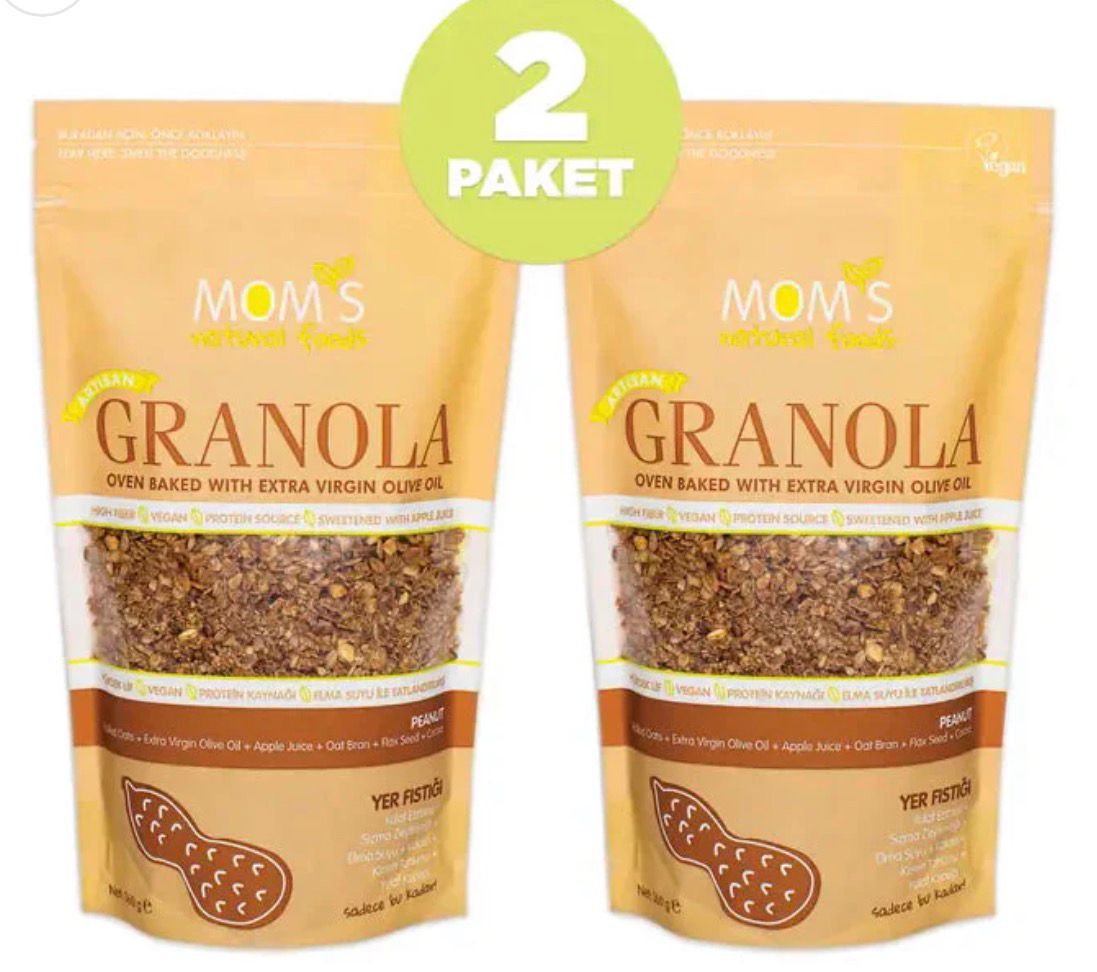 Mom's Natural Foods  2 Pieces of Peanut Granola 360G