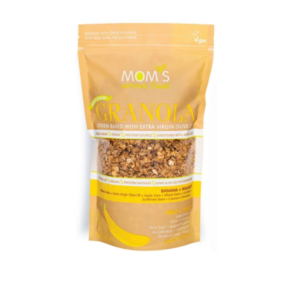Mom's Natural Foods  BANANA + WALNUT GRANOLA