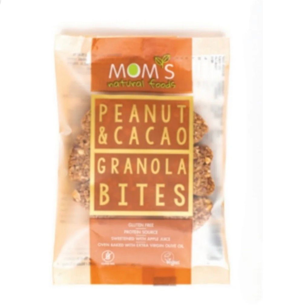 Mom's Natural Foods  PEANUT & CACAO GRANOLA BITES