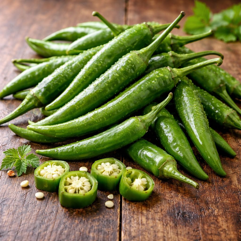 Fresh Indian Green Chillies 300g
